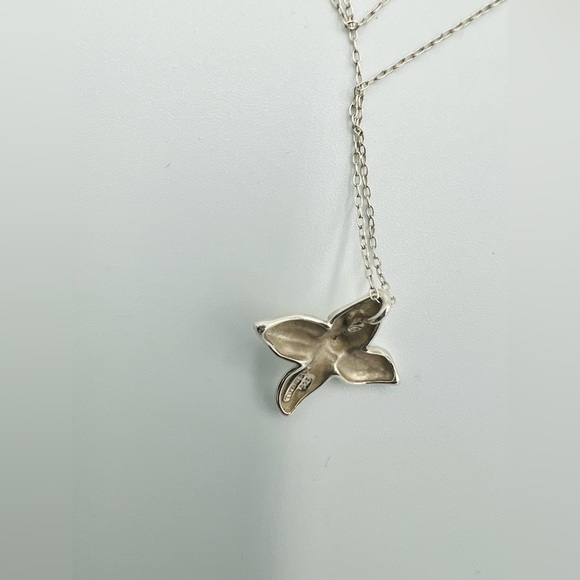 TIFFANY & CO Poinsettia Flower Pendant EUC - Picture 6 of 6